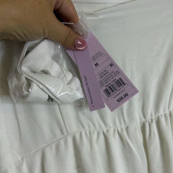 NWT- Wild Fable White Strapless Jumpsuit- (comes with straps) size medium - Picture 12 of 15